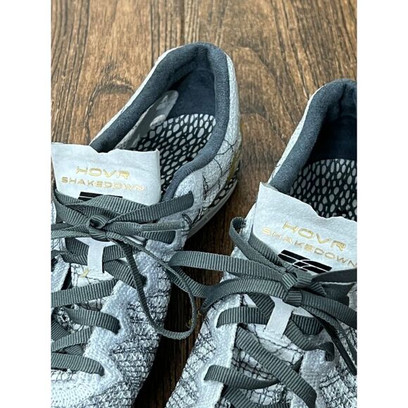 Unisex Under Armour HOVR Shakedown Track Shoes Gray w Gold Spikes & Logo M7.5 W9 - Picture 7 of 10